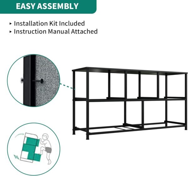 YITAHOME Dresser with 5 Drawers - Fabric Dresser, Organizer Unit for Bedroom, Living Room, Closets - Sturdy Steel Frame, Easy Pull Fabric Bins & Wooden Top - Image 7