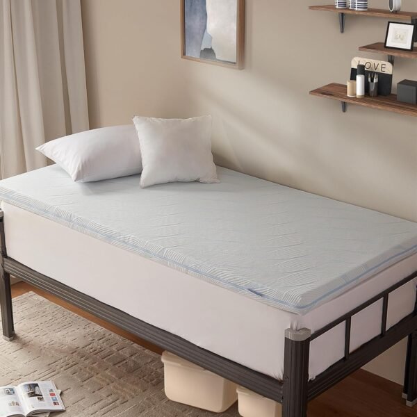 3 Inch Mattress Topper Twin XL, Dual Layer Gel Memory Foam Mattress Pad with Removable Cover, Soft Mattress Topper Twin XL College Dorm