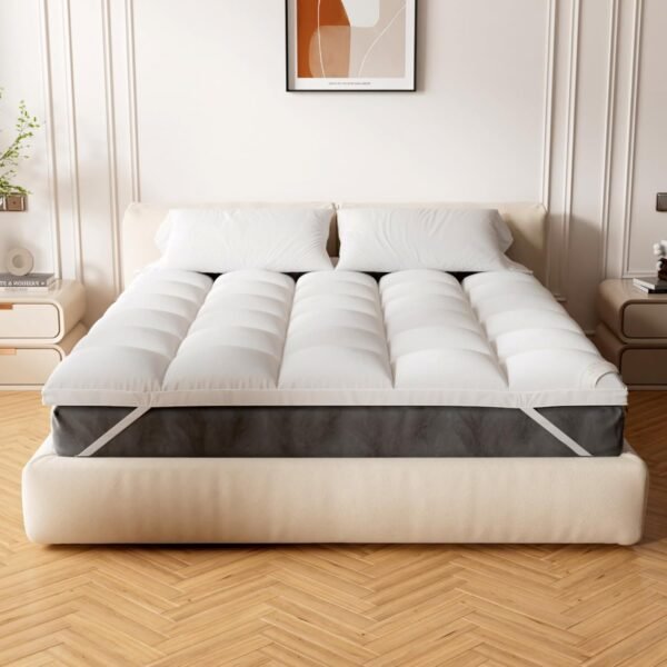 Extra Thick Mattress Topper King for Back Pain & Cloud-Like Sleep, Soft & Plush Mattress Pillow Top Bed Topper for Firm Mattress, Cooling Overfilled 1400GSM Mattress Pad, Fit to 6”-22” Mattress