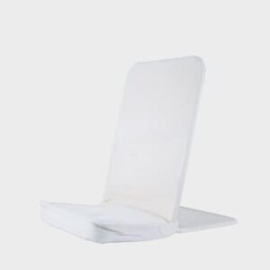 Original BackJack-Made in The USA- Natural Cotton Fabric Lightweight Floor Seating Chair for Gaming, Families, Parents, Daycare, Back Support, Reading, Yoga, Meditation, Dorm, School