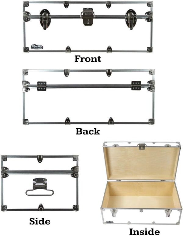 C&N Footlockers Designer Trunk - Sports Themed Storage Trunk - Available in 15 Different Themes - 32x18x13.5 Inches (in Action Volleyball) - Image 2