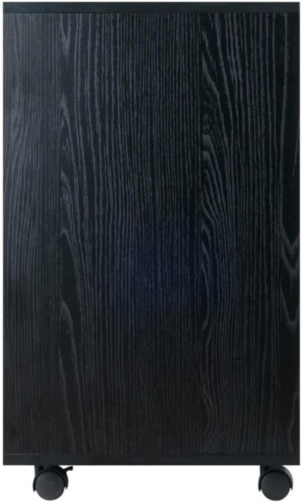 BOWERY HILL 5-Drawer Wide Door Contemporary Wood Storage Cabinet in Black - Image 7