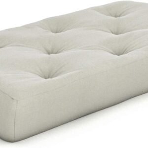 Nirvana Futons Plush, Comfortable 8-Inch Chair Futon Mattress, Ivory Twill – Made in USA