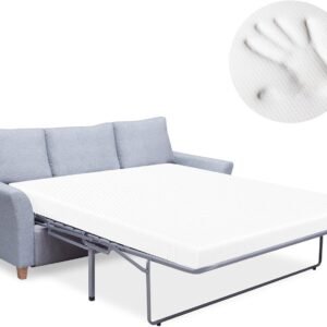 Heyward Premium Memory Foam Sofa Bed Replacement Mattress for Queen Size Sleeper | 4.5” Inch | CertiPUR-US Certified | Washable Material w/Non-Slip Base | 73”L x 58”W x 4.5”H