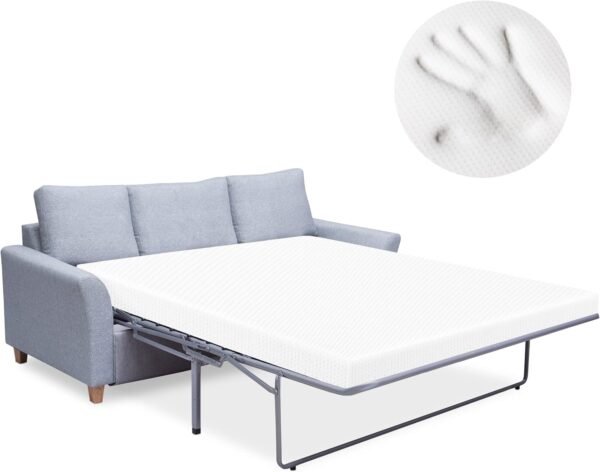 Heyward Premium Memory Foam Sofa Bed Replacement Mattress for Queen Size Sleeper | 4.5” Inch | CertiPUR-US Certified | Washable Material w/Non-Slip Base | 73”L x 58”W x 4.5”H