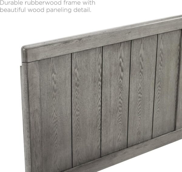 Modway MOD-6216-GRY Robbie Twin Wood Headboard, Gray - Image 6