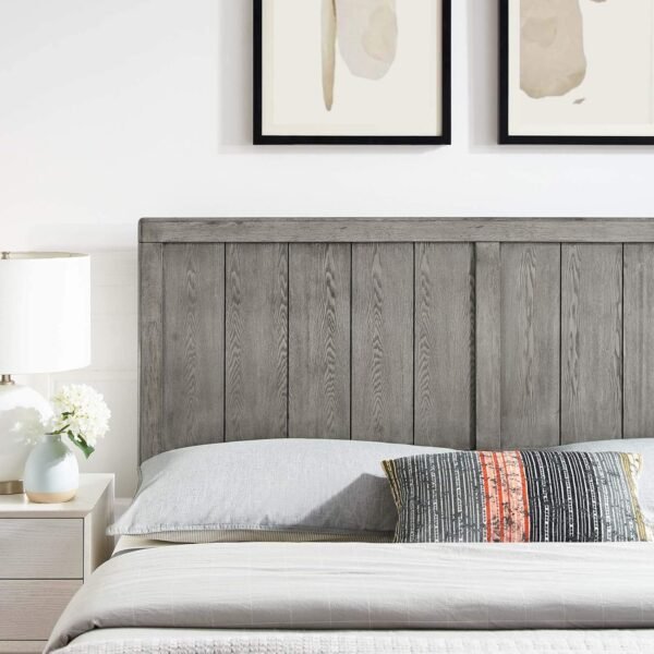 Modway MOD-6216-GRY Robbie Twin Wood Headboard, Gray - Image 9