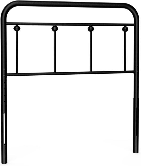 IKIFLY Metal Twin Size Headboard, Adjustable Height, Farmhouse Victorian Style, Easy Assembly, Twin/Twin XL Headboard Only for Bedroom, Black - Image 5