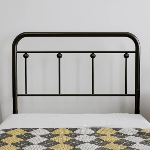 IKIFLY Metal Twin Size Headboard, Adjustable Height, Farmhouse Victorian Style, Easy Assembly, Twin/Twin XL Headboard Only for Bedroom, Black - Image 4