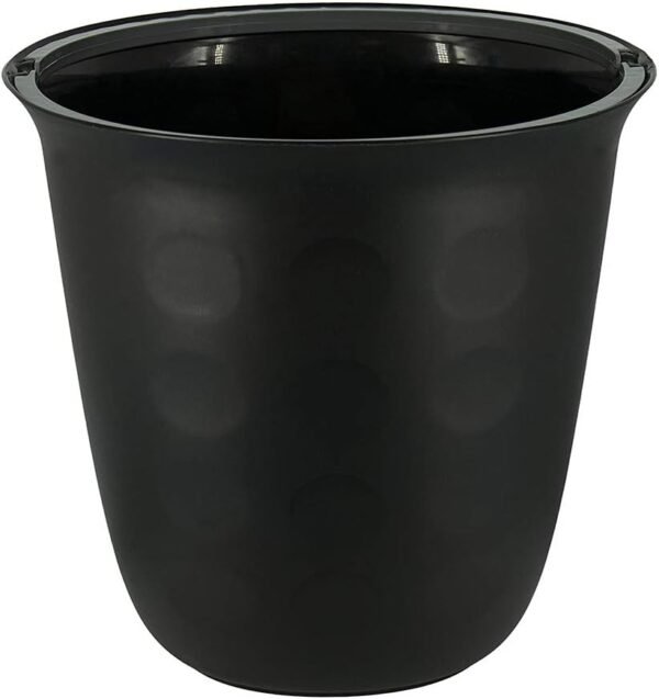 Glad Dimple Oval Trash Can Waste Bin 17L with Bag Ring, Black