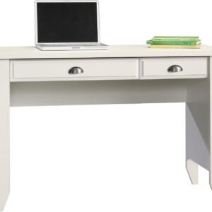 Sauder Shoal Creek Small Work Study Computer, Laptop Desk, L: 47.17″ x W: 19.45″ x H: 30.28″, Soft White