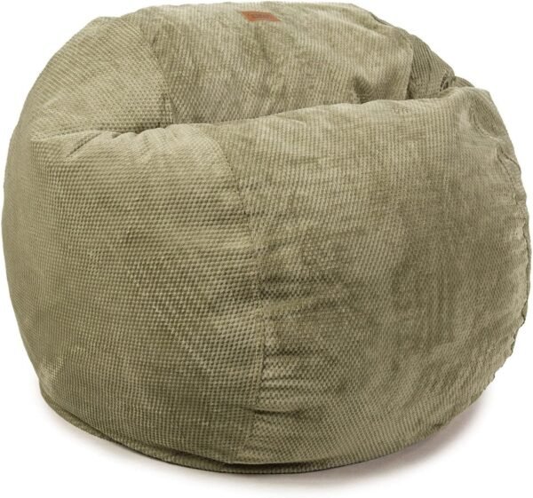 CordaRoy's Chenille Bean Bag-Convertible Bean Bag Chair-Machine-Washable Chenille Fabric Cover-for Basement,Living Room,Game Room,Dorm & More - King Size - Moss | Made in The USA - Image 5