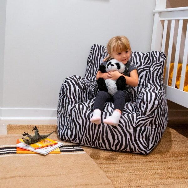 Big Joe Duo Chair, Zebra - Image 4